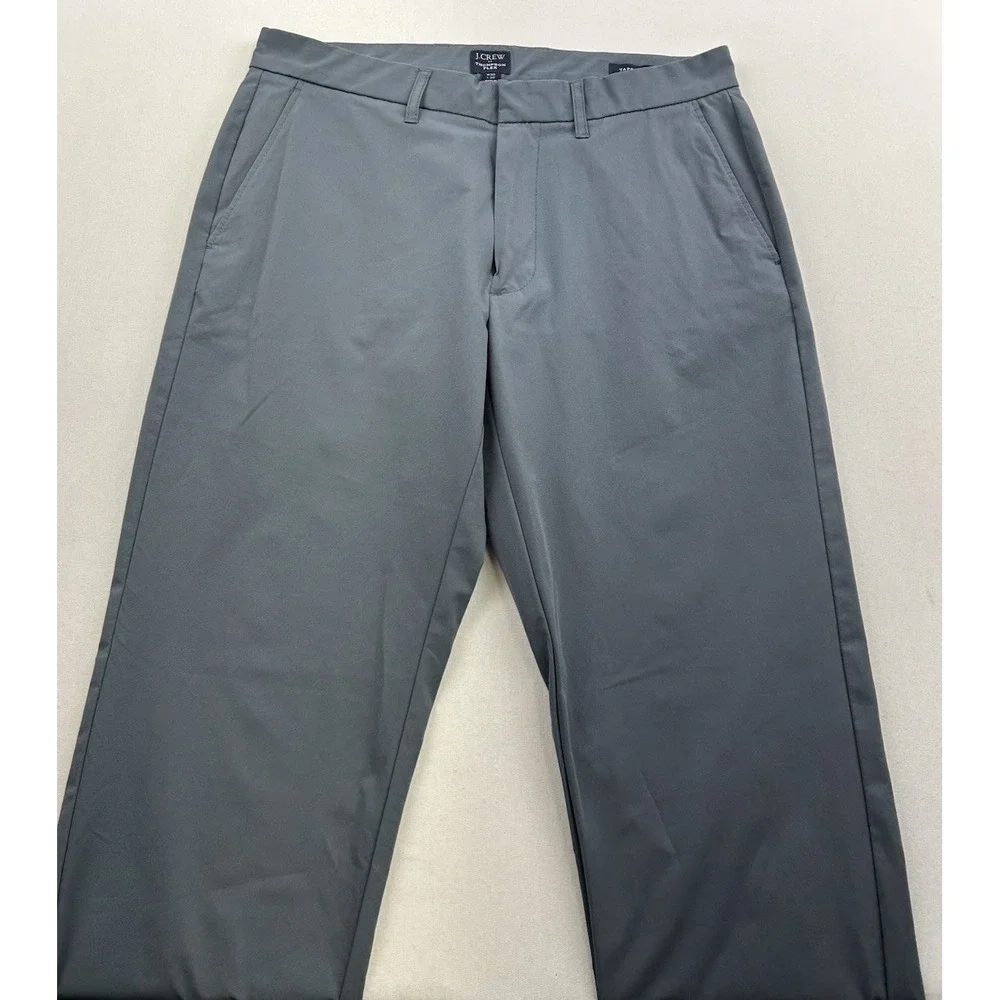 J Crew Pants Thompson Flex Tapered Leg Golf‎ Tech Pants Mens 30x32 Blue Gray